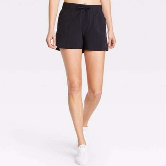all in motion Pants - All in Motion Stretch Woven Shorts 4" Black